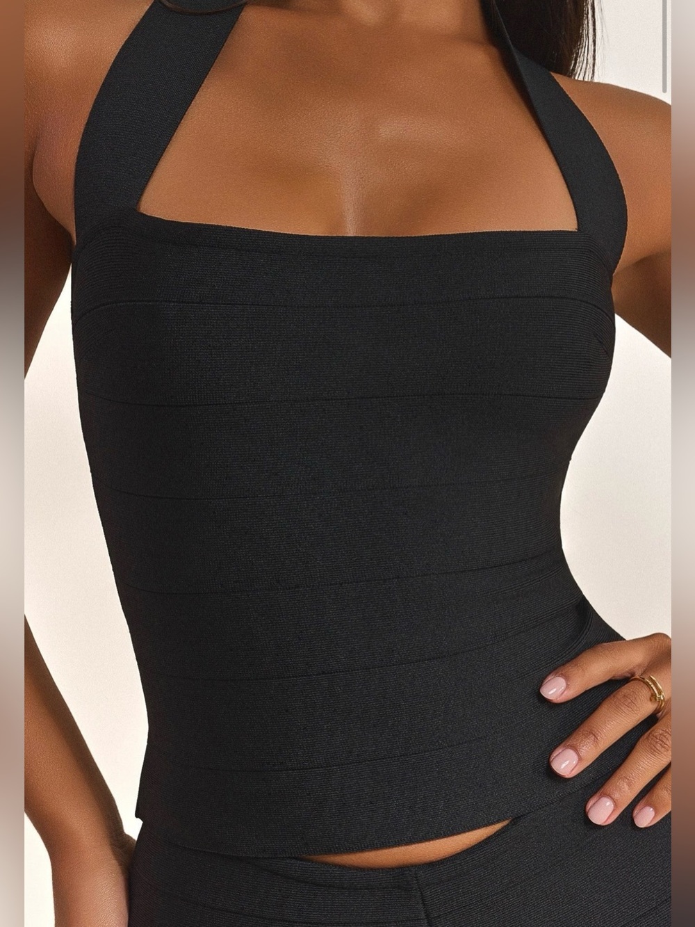 NWT THE NATALIA TOP IN BLACK
